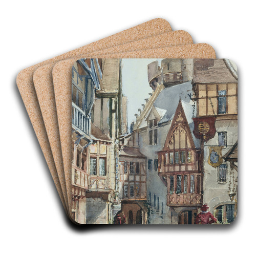 Exposition de 1900, le Vieux Paris by Laure Brouardel Art Drink Coaster set