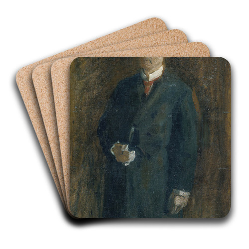 James MacAlister (Sketch) by Thomas Eakins Art Drink Coaster set James MacAlister (Sketch) by Thomas Eakins Art Drink Coaster set