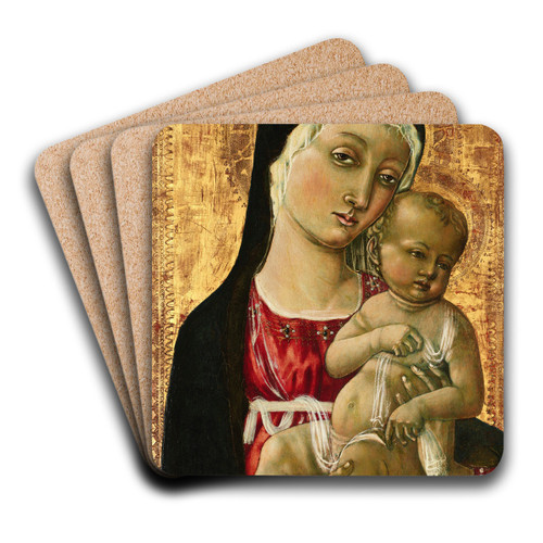 The Madonna and Child by Matteo di Giovanni Art Drink Coaster set