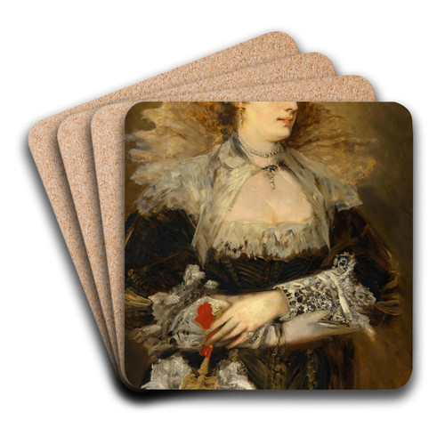 Hanna Klinkosch by Hans Makart Art Drink Coaster set