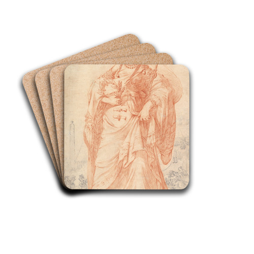 Cleopatra by Claude Vignon Drink Coasters - set of 4