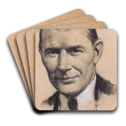 Lewis Williams Douglas by Samuel Johnson Woolf Art Drink Coaster set