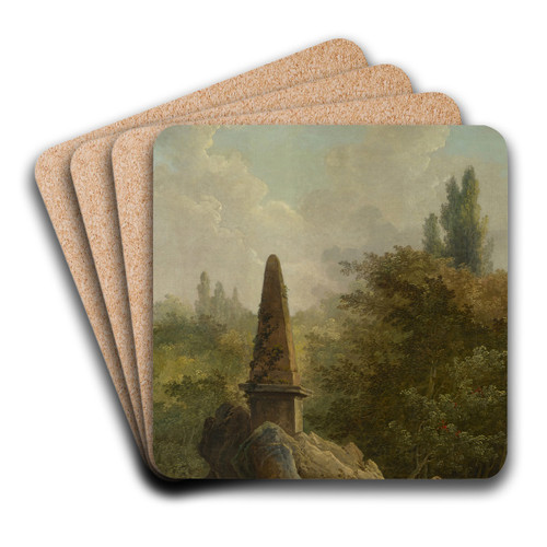 Garden Monument by Hubert Robert Art Drink Coaster set