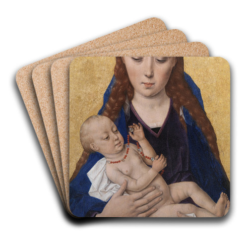 Virgin and Child by Dieric Bouts Art Drink Coaster set