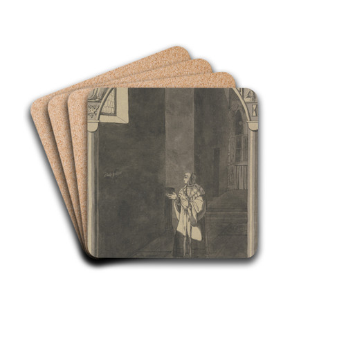 Henry II's dream by Franz Pforr Drink Coasters - set of 4
