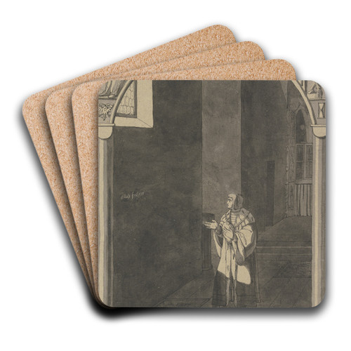 Henry II's dream by Franz Pforr Art Drink Coaster set