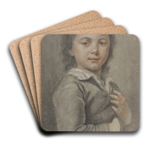 Portrait of a Young Boy by Catherine Lusurier Art Drink Coaster set