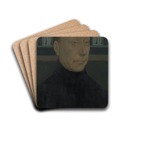 Farmer or Evening by Gustave Van de Woestijne Drink Coasters - set of 4 Farmer or Evening by Gustave Van de Woestijne Drink Coasters - set of 4