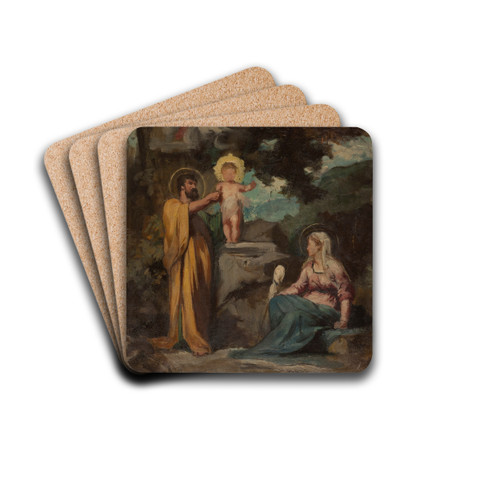 La Sainte Famille by Eugne Romain Thirion Drink Coasters - set of 4