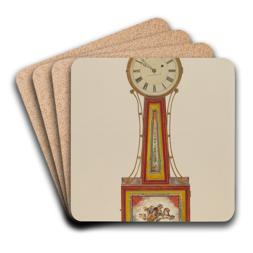Banjo Clock by Frank M. Keane Art Drink Coaster set Banjo Clock by Frank M. Keane Art Drink Coaster set