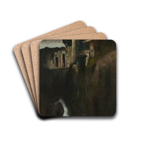 Landscape by Arnold Bcklin Drink Coasters - set of 4