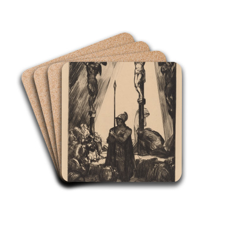Crucifixion by Albert Sterner Drink Coasters - set of 4 Crucifixion by Albert Sterner Drink Coasters - set of 4