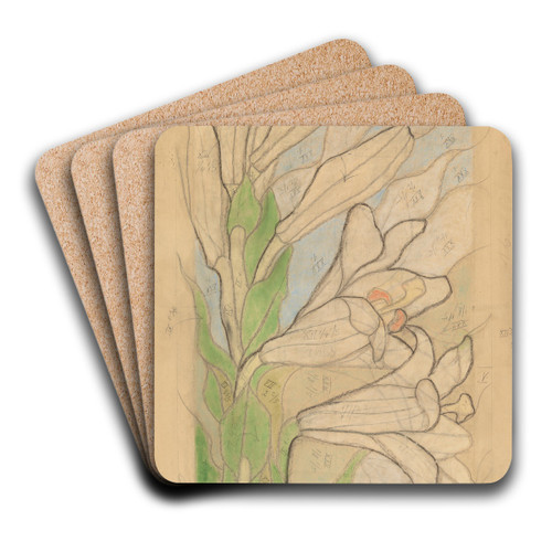 Bogosawiona Salomea. Projekt witraa do kocioa Franciszkanw w Krakowie by Stanisaw Wyspiaski Art Drink Coaster set