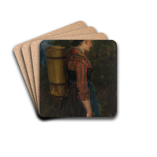 Sennerin by Johann Sperl Drink Coasters - set of 4