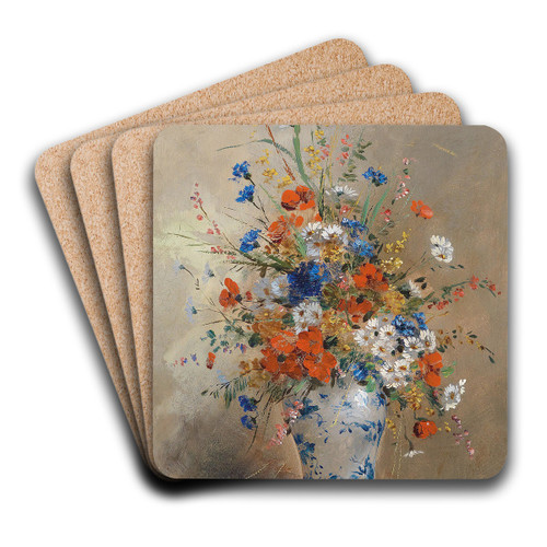 Blumenstillleben by Eugene Petit Art Drink Coaster set