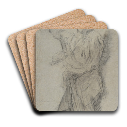 Executioner Holding Up a Severed Head by Giovanni Battista Piazzetta Art Drink Coaster set