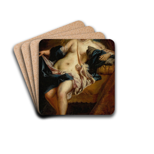 Dana by Giovanni Antonio Guardi Drink Coasters - set of 4 Dana by Giovanni Antonio Guardi Drink Coasters - set of 4