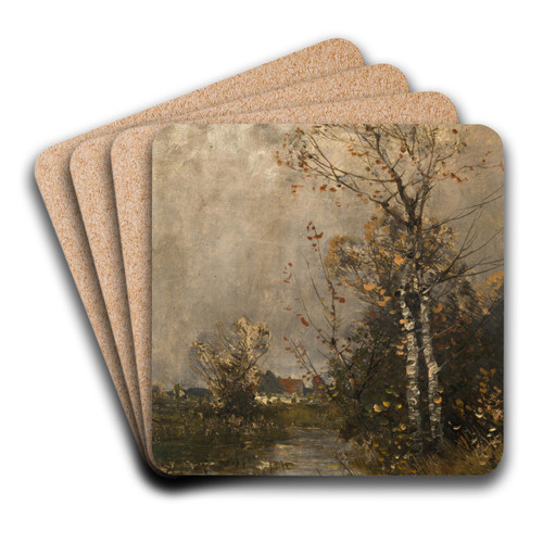Autumn by Johann Jungblut Art Drink Coaster set