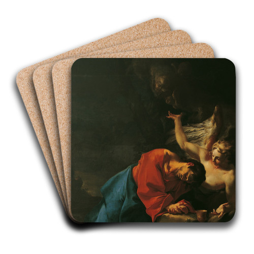 Christ on the Mount of Olives Dating by Paul Troger Art Drink Coaster set