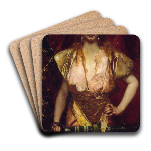 Judith by Jean-Joseph-Benjamin Constant Art Drink Coaster set