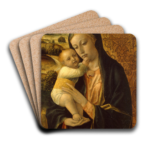 Virgin and Child by Vincenzo Foppa Art Drink Coaster set