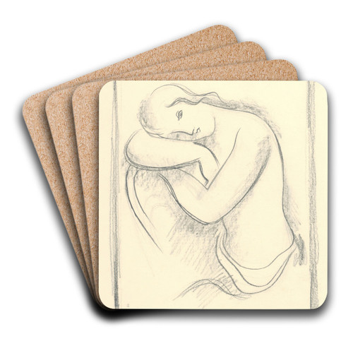 Zamyslen by Mikul Galanda Art Drink Coaster set Zamyslen by Mikul Galanda Art Drink Coaster set
