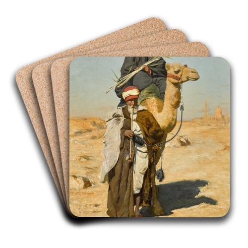 The Trusted Guide by Rudolf Swoboda Art Drink Coaster set