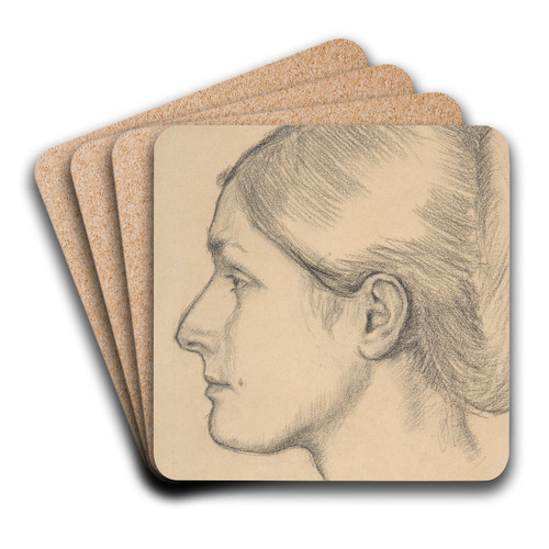 Portrait of Hortense Valpinon (Mme. Jacques Fourchy) by Edgar Degas Art Drink Coaster set Portrait of Hortense Valpinon (Mme. Jacques Fourchy) by Edgar Degas Art Drink Coaster set