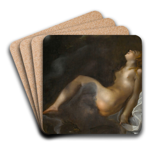 Jupiter And Io by Matthus Gundelach Art Drink Coaster set