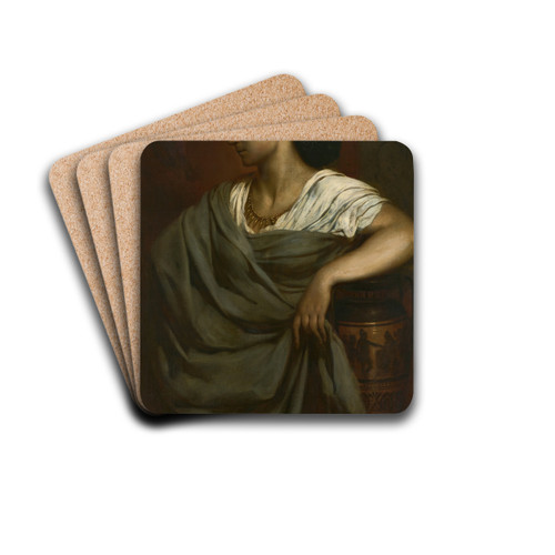 Portrait of Nanna Risi by Ferdinand Keller Drink Coasters - set of 4