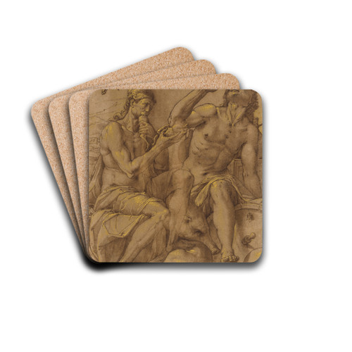 Allegory of Gluttony by Jacopo Ligozzi Drink Coasters - set of 4 Allegory of Gluttony by Jacopo Ligozzi Drink Coasters - set of 4