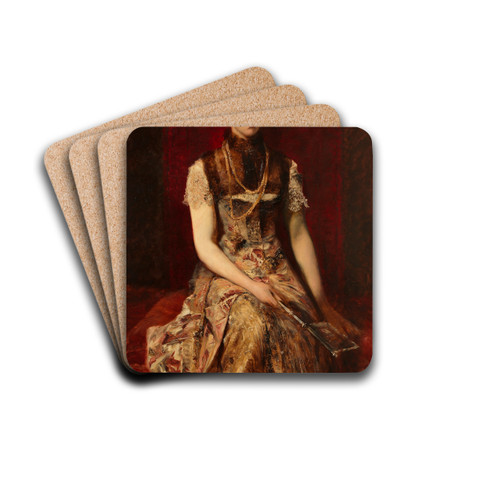 Dora Fournier-Gabillon by Hans Makart Drink Coasters - set of 4