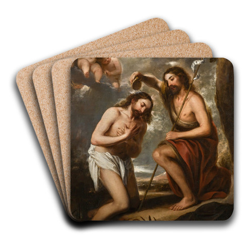 The Baptism Of Christ by Jos Antolinez Art Drink Coaster set The Baptism Of Christ by Jos Antolinez Art Drink Coaster set