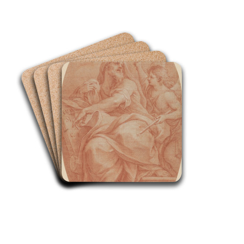 The Prophet Jeremiah by Sebastiano Conca Drink Coasters - set of 4