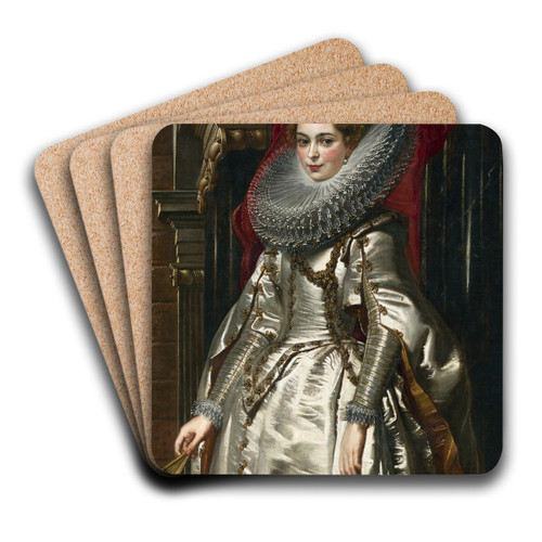 Marchesa Brigida Spinola Doria by Peter Paul Rubens Art Drink Coaster set