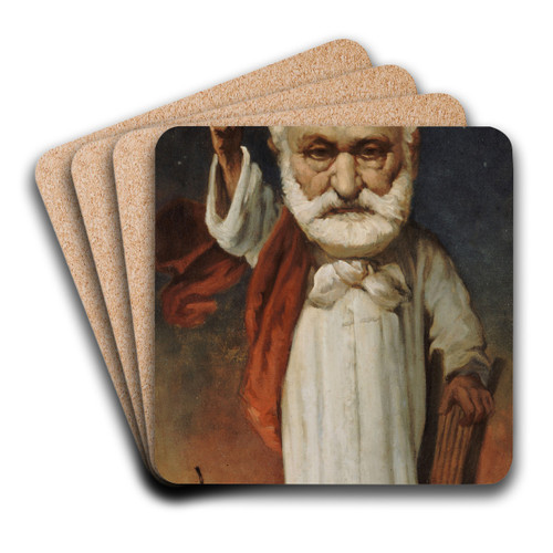 Victor Hugo by Andr Gill Art Drink Coaster set Victor Hugo by Andr Gill Art Drink Coaster set