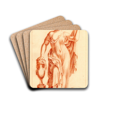 Beeld van staande vrouw by Cornelis Pronk Drink Coasters - set of 4 Beeld van staande vrouw by Cornelis Pronk Drink Coasters - set of 4