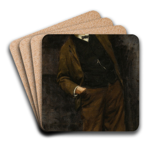 Portrait of Artur Potocki by Jozef Brandt Art Drink Coaster set