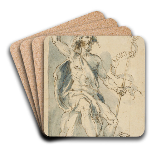St John the Baptist by Cherubino Alberti Art Drink Coaster set St John the Baptist by Cherubino Alberti Art Drink Coaster set