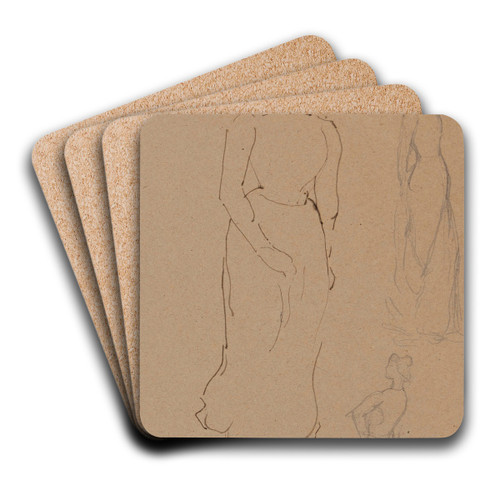 Etude de femme debout by Aristide Maillol Art Drink Coaster set Etude de femme debout by Aristide Maillol Art Drink Coaster set