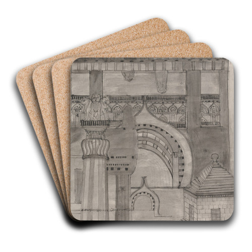 Ekvera by Gangaram Chintaman Tambat Art Drink Coaster set Ekvera by Gangaram Chintaman Tambat Art Drink Coaster set