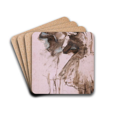 Two Dancers by Edgar Degas Drink Coasters - set of 4