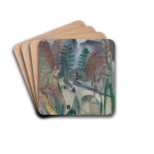 Paysage De Laon by Robert Delaunay Drink Coasters - set of 4