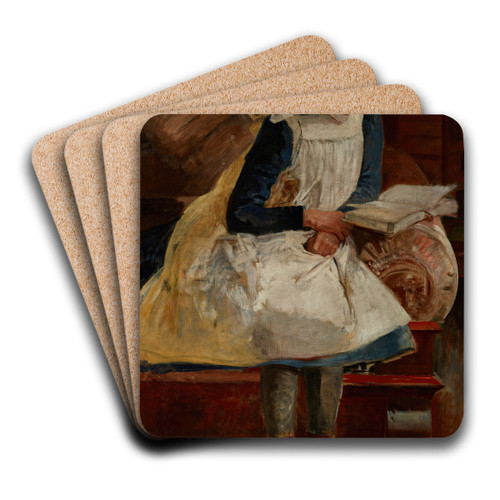 Portrait of Artist's Daughter Julia by Jacek Malczewski Art Drink Coaster set