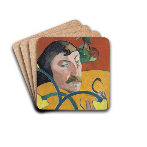 Self-Portrait by Paul Gauguin Drink Coasters - set of 4