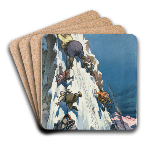 Hanging on by Udo Keppler Art Drink Coaster set