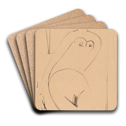Nude by Ernst Ludwig Kirchner Art Drink Coaster set