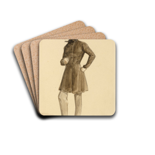 S. Terrason by Denis Auguste Marie Raffet Drink Coasters - set of 4 S. Terrason by Denis Auguste Marie Raffet Drink Coasters - set of 4