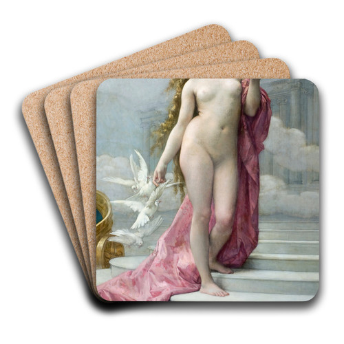 Vnus by Alexandre Cabanel Art Drink Coaster set