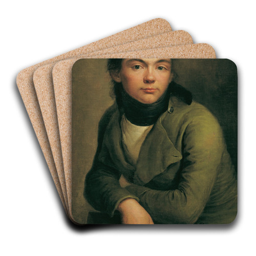 Selbstbildnis by Friedrich Philipp Reinhold Art Drink Coaster set